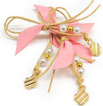 Αφήτεχνο Christening Charm Pin Beige 50pcs