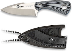 K25 G10 CNC Knife Gray in Leather Sheath