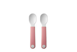 Mepal Baby Set with Spoons made of Plastic for 9+ months Pink 2pcs