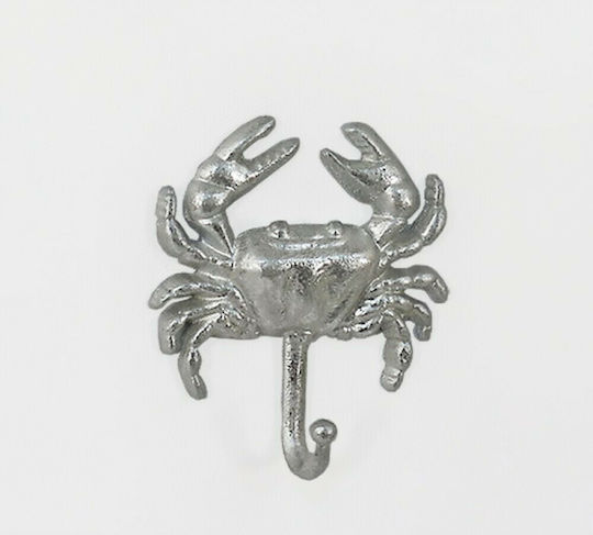 Zaros Κάβουρας Μεταλλική Ασημί Μονή 14x4.5x16.5cm Zaros Κάβουρας Μεταλλική Ασημί Μονή 14x4.5x16.5cm