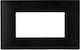 Lineme Switch Frame 4 Positions Horizontal Installation in Black Color 50-00424-2