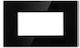 Lineme Switch Frame 4 Positions Horizontal Installation in Black Color 50-00424-26