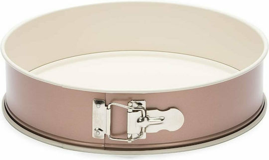 Patisse Ceramic Aluminum Cake Baking Pan with Removable Bottom Copper Rose Gold 24x24cm