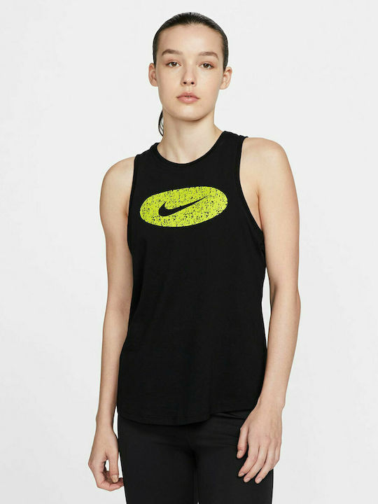 Nike Feminină Sportivă Bluză Fără mâneci Neagră