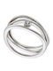 Oxzen Damen Ring mit Zirkonia aus Silber