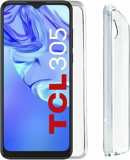 Volte-Tel Slimcolor Air Задна корица Силикон Прозрачен (TCL 305/306/30E/30SE)