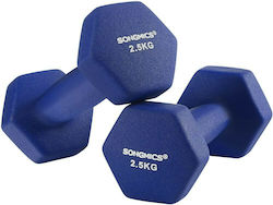 Songmics Σετ Βαράκια Εξάγωνα Βινυλίου 2 x 2.5kg Songmics Σετ Βαράκια Εξάγωνα Βινυλίου 2 x 2.5kg