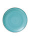 GTSA Tiffany Plate Shallow made of Porcelain Blue with Diameter 25cm