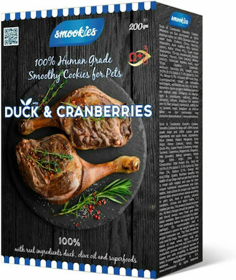 Smookies Cranberries Бисквити за Кучета с Патица 200gr SM039