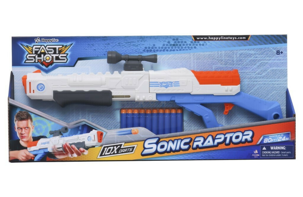 Fast Shots Dart Blaster Sonic Raptor Skroutz.gr