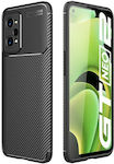 Carbon Fiber Resistance Silicone Back Cover Black (Realme GT2 Pro)