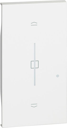 Legrand Living Now Roller Shutter Front Plate Switch White KW32M2