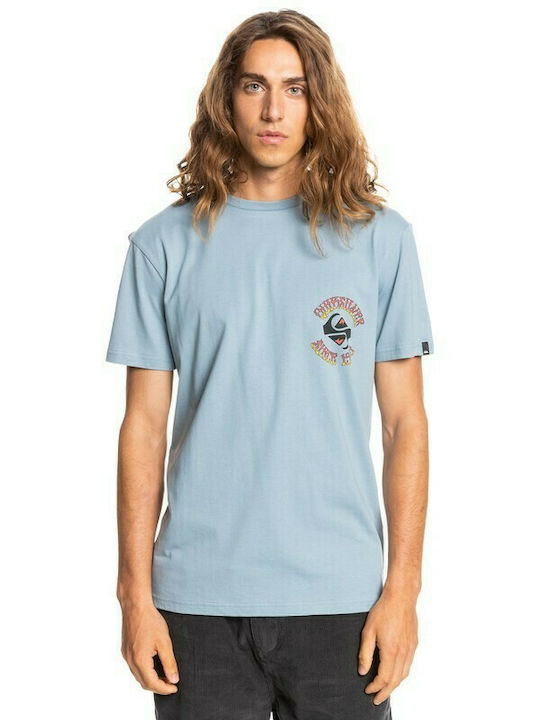 Quiksilver Golden Hours T-shirt Bărbătesc cu Mânecă Scurtă Faded Denim