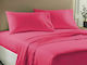 Duvet Cover Super King 220x240 Economy Fuchsia