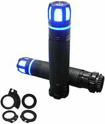 Xinli Grips with Handlebar Counterweights Xl 658l with Light in Black color