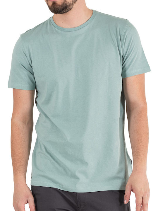 Rebase Ανδρικό T-shirt Mint Μονόχρωμο