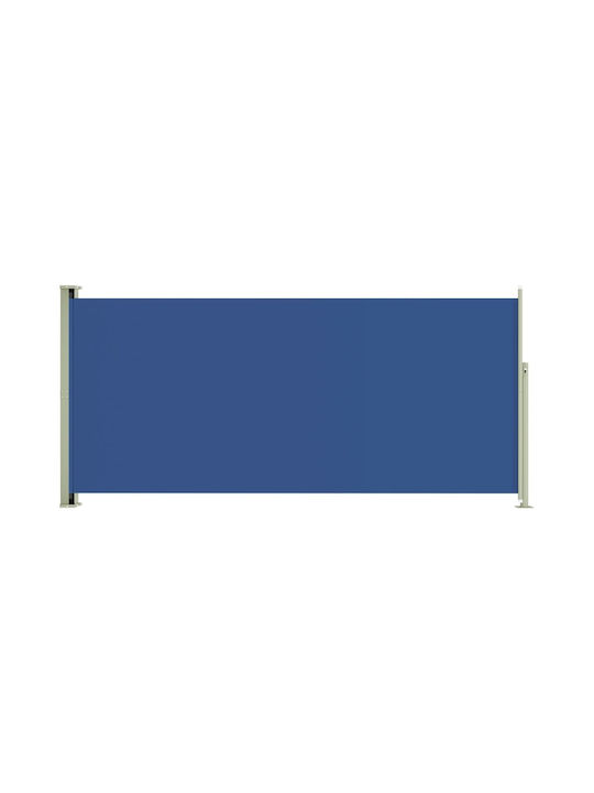 vidaXL Πλαϊνό Ρολό Σκίασης Κήπου Μπλε 1.4x3m