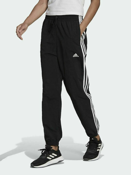 Adidas Essentials Παντελόνι Γυναικείας Φόρμας με Λάστιχο Μαύρο