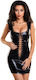 Softline Michelle Dress Wetlook Glossy Φόρεμα Black