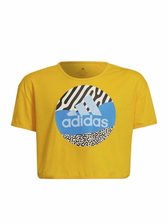 adidas Crop Top Gelb
