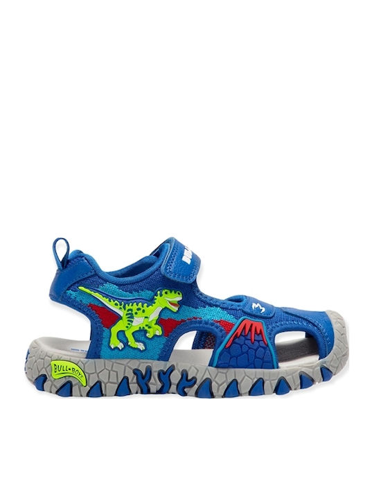 Shoe Sandals with Velcro & Lights Blue