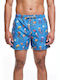 Boardies Jellyfish Herren Badebekleidung Shorts Blau mit Mustern