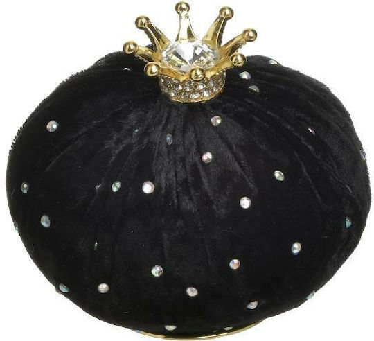 Inart Tabletop Lucky Charm Pomegranate Black/Gold made of Fabric 8x8cm 1pcs
