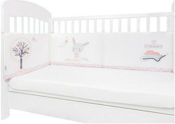 Kikka Boo Bunny Crib Bumpers Classic Inside White 35x210cm