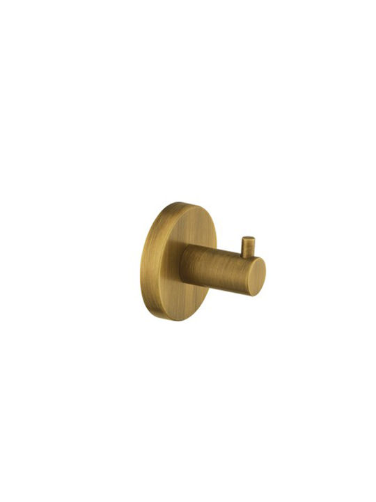 Sanco Ergon Single Wall-Mounted Bathroom Hook ​5.5x5.5cm Bronze Mat