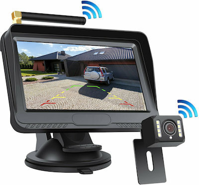 Wireless Waterproof Car Reverse Camera with Screen and Night Vision Universal