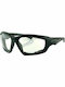 Bobster Desperado Sunglasses with Clear Plastic Frame and Transparent Lens