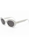 Mohiti 616594 Women's Sunglasses with White Plastic Frame and Polarized Lens