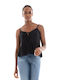 Only Women's Summer Blouse with Straps Black