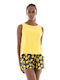 Vero Moda Women's Summer Blouse Cotton Sleeveless Yellow