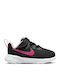 Revolution 6 Încălțăminte Sport Copii Alergare cu Închidere Hoop & Loop Negru / Hyper Pink / Pink Foam