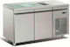 Inoxcon Edelstahl Kühltisch mit 2 Türen und Kühlaggregat L132xB80xH90cm
