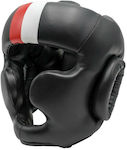 Fujimae Basic Head Guard Adult Full Face Boxing Headgear Synthetic Leather Black