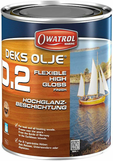 Owatrol Deks Olje D2 Λάδι Εμποτισμού OWA-841 Άχρωμο Γυαλιστερό 1lt