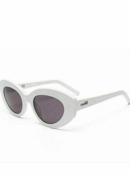 Mohiti Santorini ODAS718006 Women's Sunglasses with White Plastic Frame and Polarized Lens