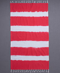 Silk Fashion Pestemal SF1746 Beach Towel Cotton Red 180x90cm.