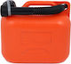 Autoline Double Position Fuel Container Plastic with Extension Tube 6L Orange