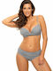 Set Bikini Push Up Γκρι