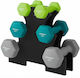 Songmics Set de gantere Din vinil 6buc Greutate totală 12kg