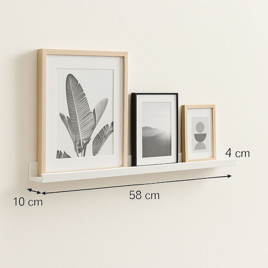 Ράφι Simply Smart Λευκό 58x10x4εκ.