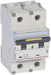Legrand Αυτόματη Ασφάλεια 100A Διπολική 409459