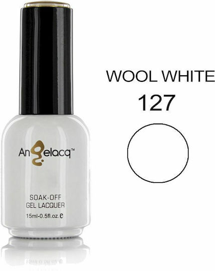 Angelacq Хибриден Лак за Нокти 127 Wool White 15мл 1бр