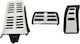 Carner Car Footrest Board for Audi A4 B8 08-15 / A5 08-16 / Q5 08-16 / Q5 08-16 / A6 11-15 / A7 / Porsche Macan Automatic Aluminum Silver 3pcs