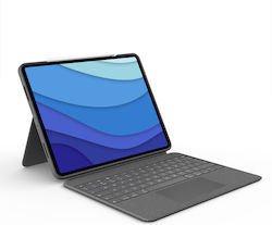 Logitech Combo Touch UK Flip Cover με Πληκτρολόγιο (iPad Pro 2021 12.9") Oxford Grey