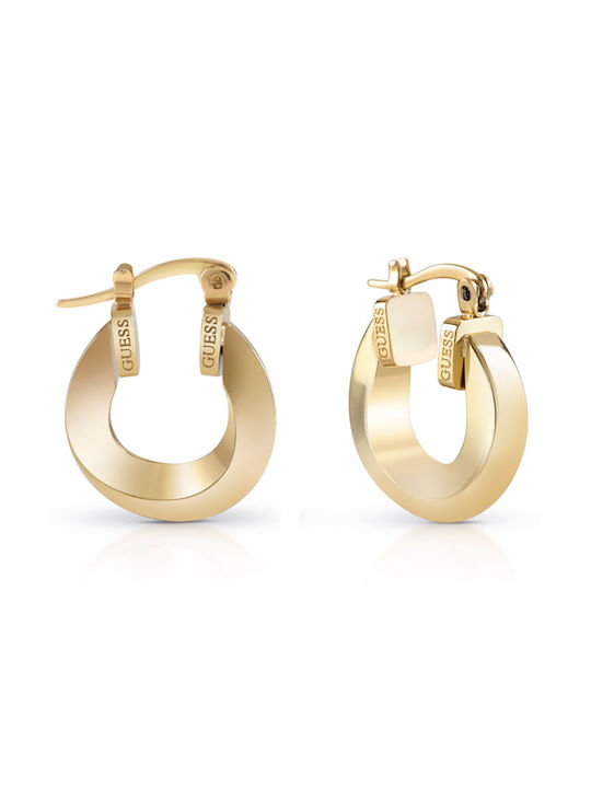 Guess Don't Lie Earrings Hoops made of Steel Gold Plated