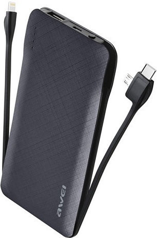 P510K Power Bank 10000mAh mit USB-A Ausgangsanschlüsse Power Delivery Schwarz